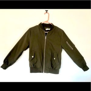 Army Green Bomber Jacket